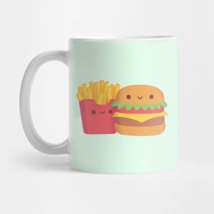 Cute Fries and Buger Mug